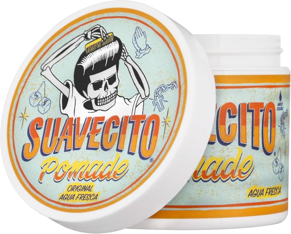 Luciffers.com • Porto barber • Suavecito pomade • Firme Hold • strong hold • medium shine • water‑soluble • easy wash‑out • no flakes • creamy texture • gel‑like • slick‑back • pompadour • all‑day style