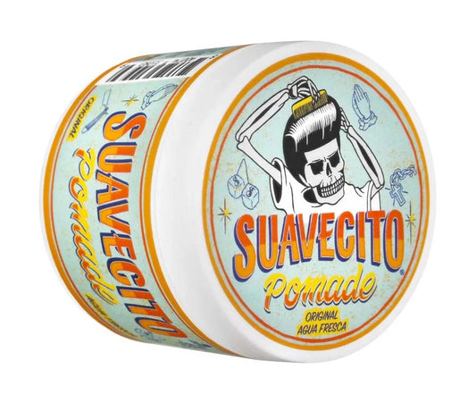 Luciffers.com • Porto barber • Suavecito pomade • Firme Hold • strong hold • medium shine • water‑soluble • easy wash‑out • no flakes • creamy texture • gel‑like • slick‑back • pompadour • all‑day style 
